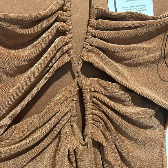 Significant Other X Revolve Rosie Long Sleeve Mini Dress in Caramel Size 4 - Picture 11 of 16